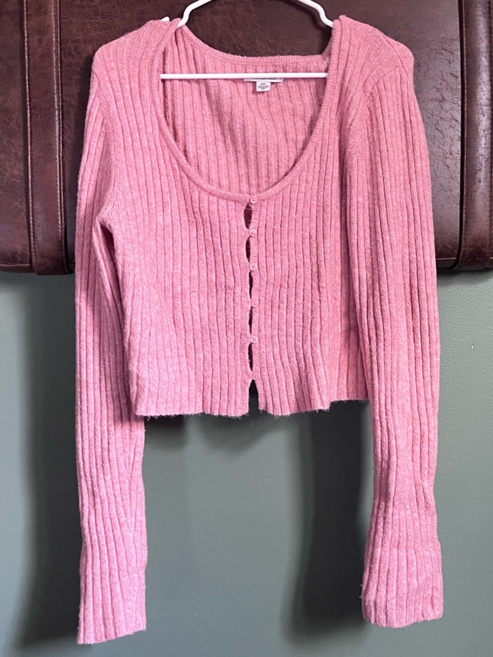American Eagle Ribbed Button Cardigan